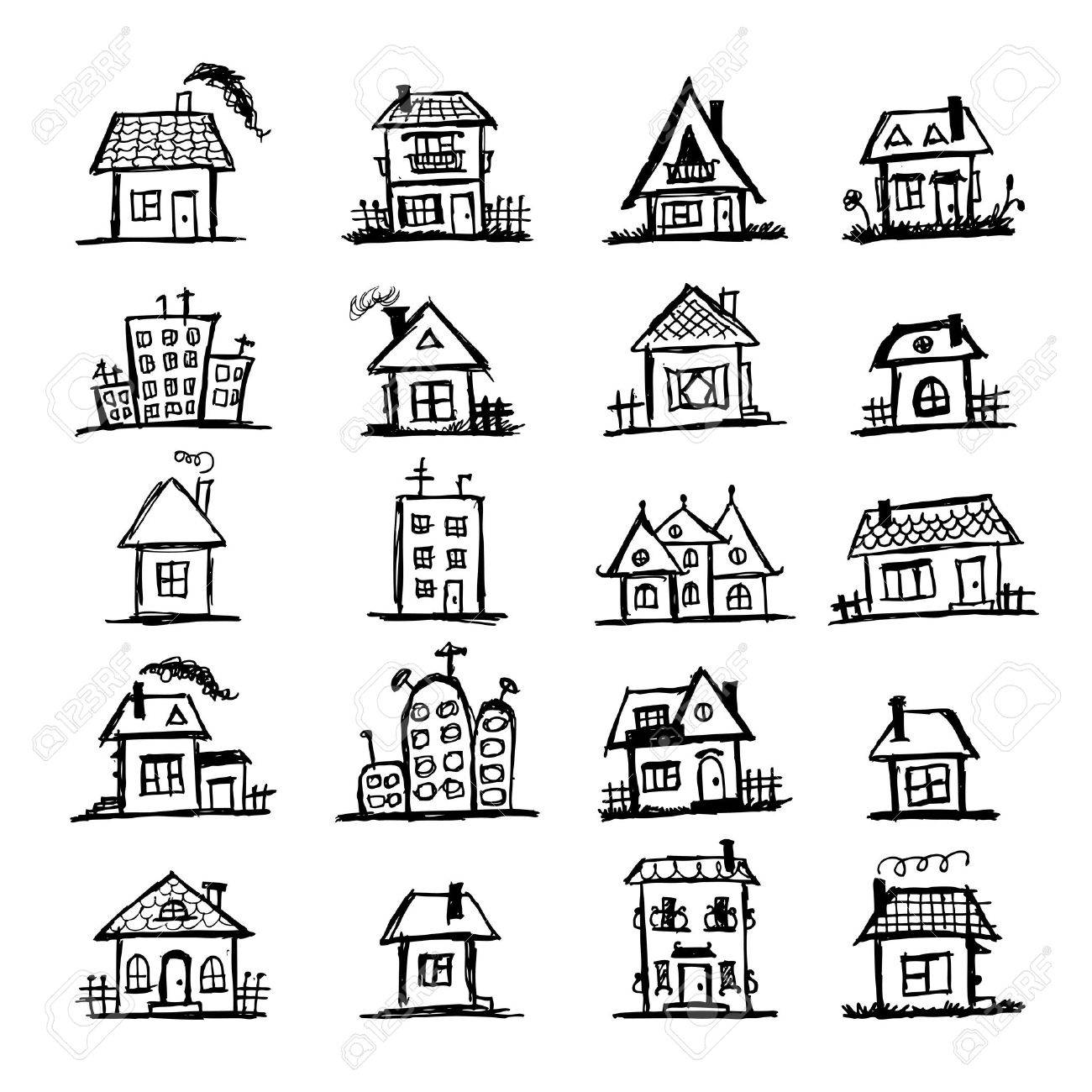 1300x1300 Pictures Cartoon Drawings Of Houses,
