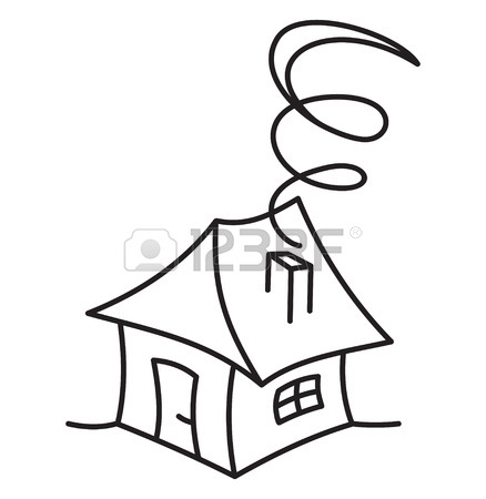 438x450 Cartoon Hand Drawing House Royalty Free Cliparts, Vectors,