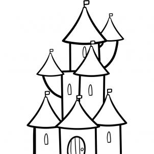 302x302 How To Draw How To Draw A Castle For Kids