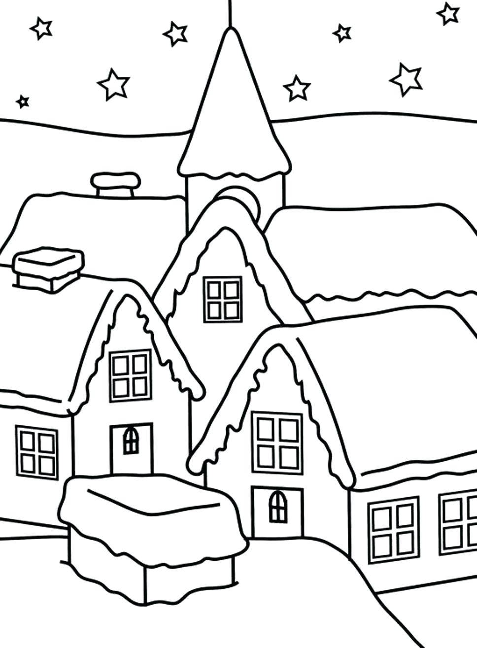968x1315 Coloring Coloring Pictures Of A House Pages Printable