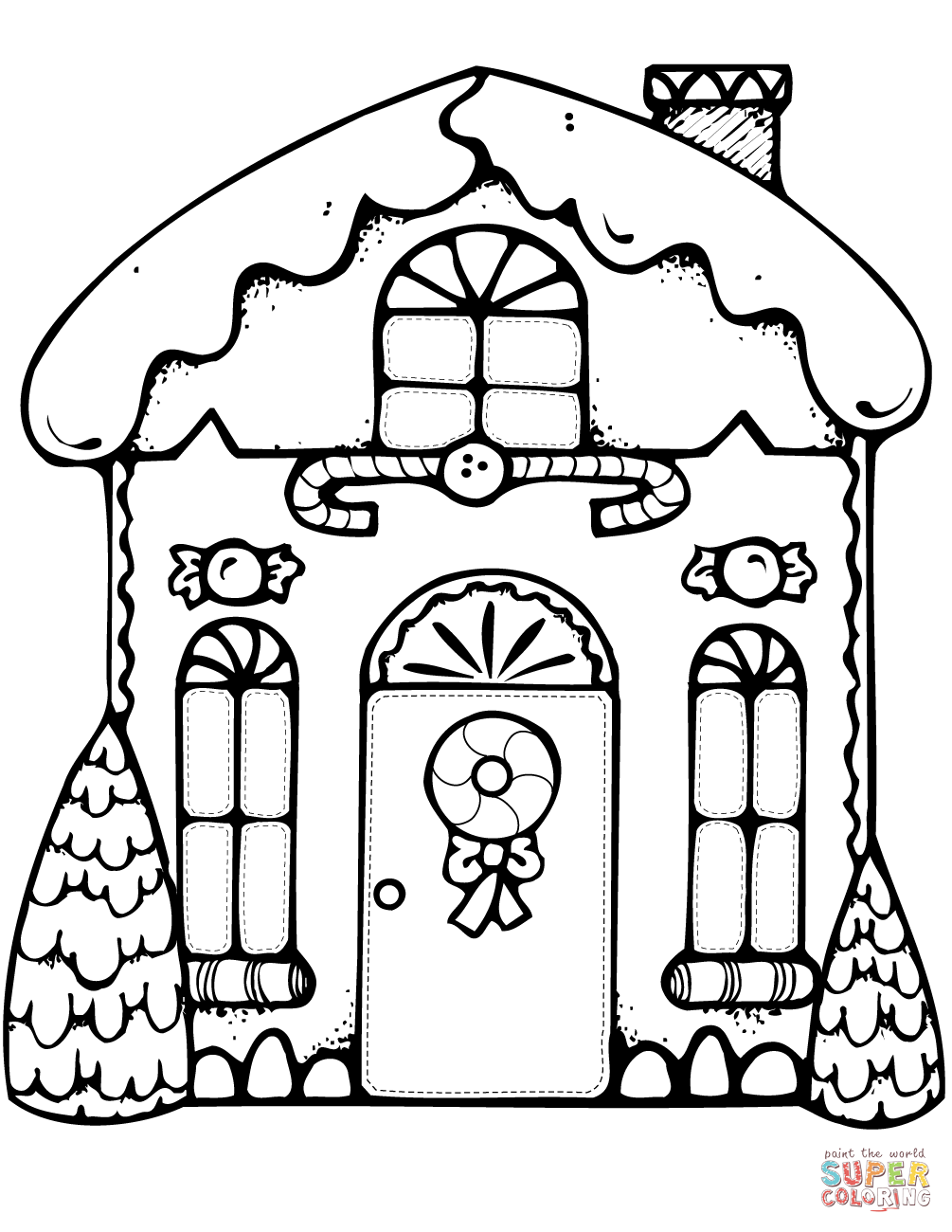 1005x1300 Gingerbread House Coloring Page Download Drawing Pages Printable