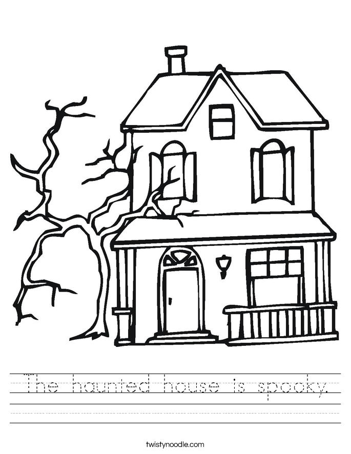 685x886 The Haunted House Is Spooky Worksheet