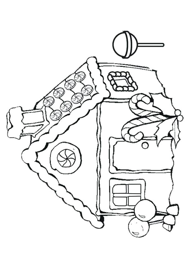 600x850 Free Gingerbread House Coloring Pages Genesisar.co