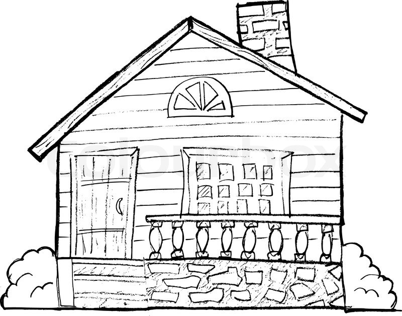 800x628 House, Vector Image Stock Vector Colourbox