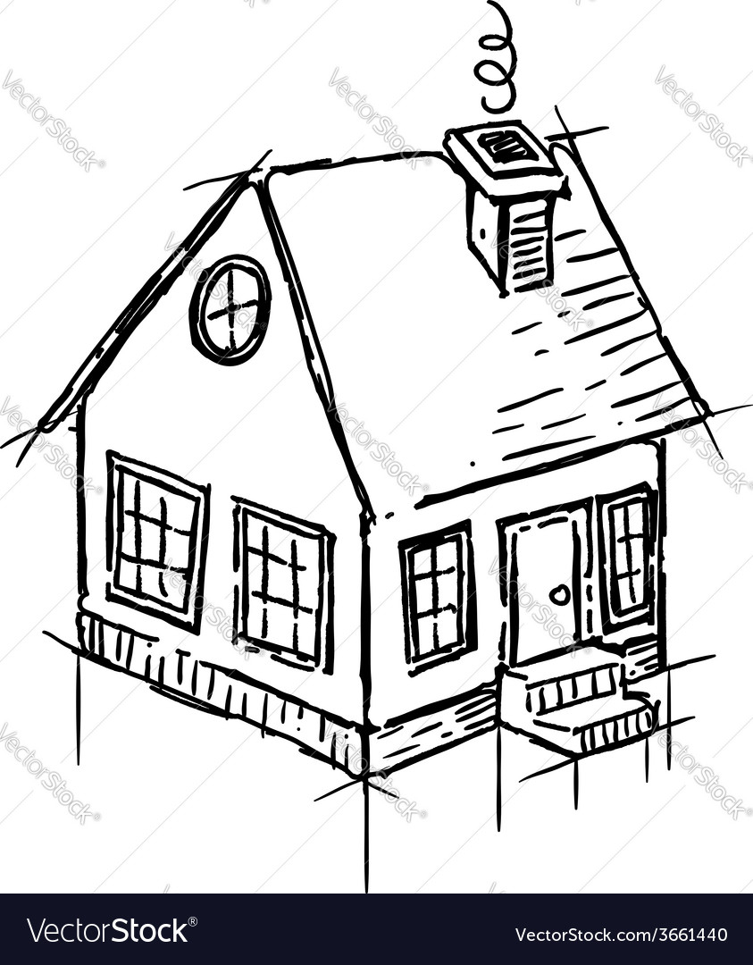 843x1080 Drawing Of A Small House How To Draw Small House Easy Drawing
