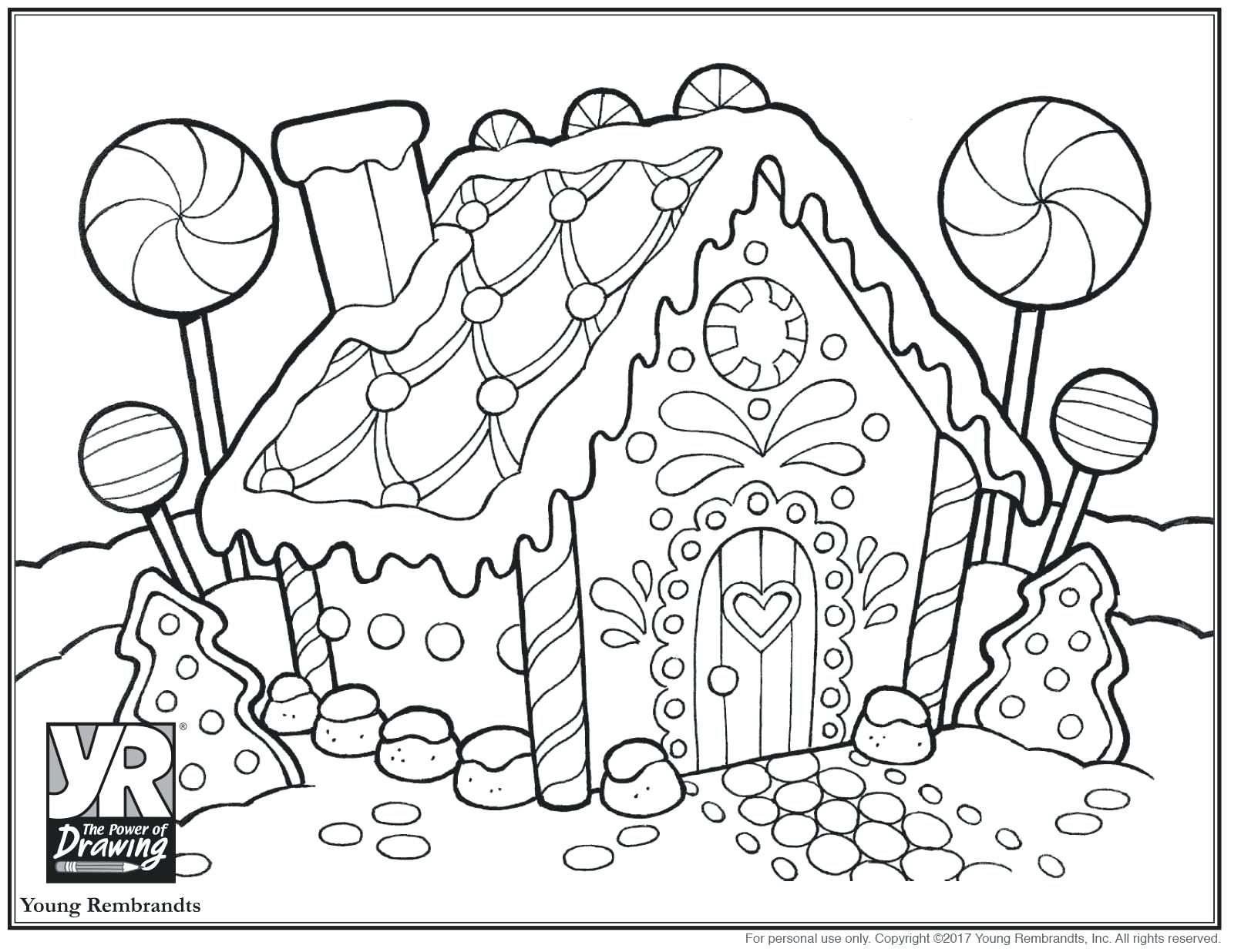 1610x1236 Coloring Coloring Pages Of Gingerbread Houses House Page Free