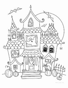 236x305 Halloween House Drawing Fun For Christmas