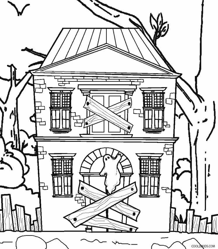 746x850 Haunted House Drawing Ideas