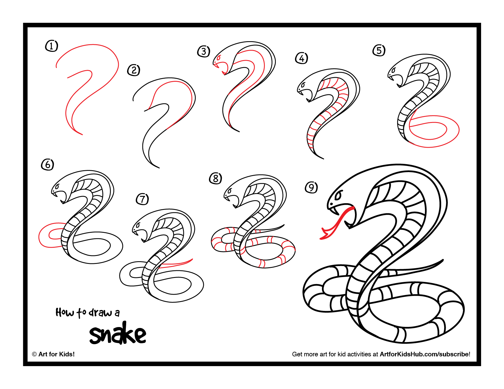 1650x1275 How To Draw A Snake