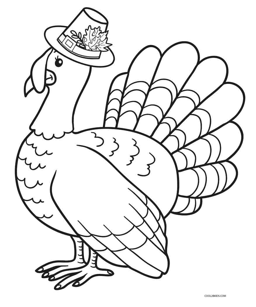 876x1050 Free Printable Turkey Coloring Pages For Kids Cool2bkids