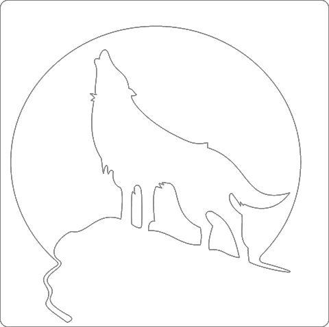 Howling Coyote Drawing at GetDrawings | Free download