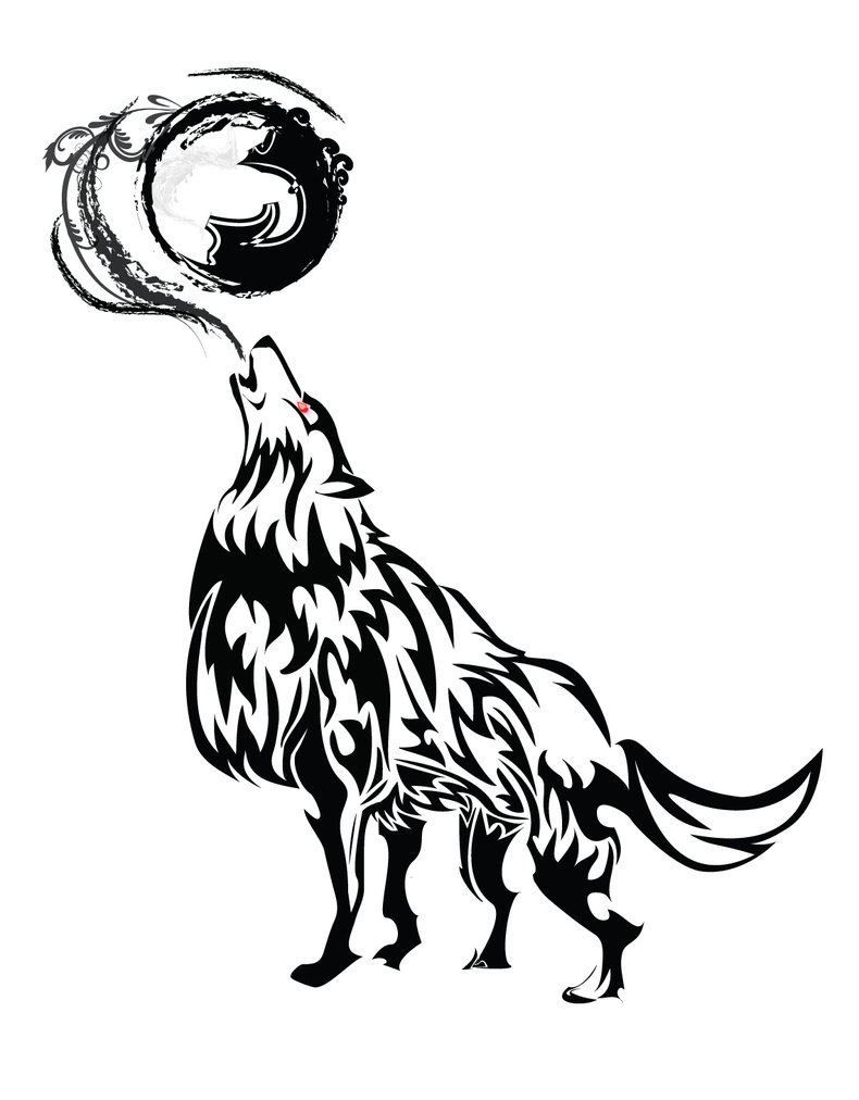 790x1012 Howling Wolf Tribal By Chronophoenix Mp Wolf