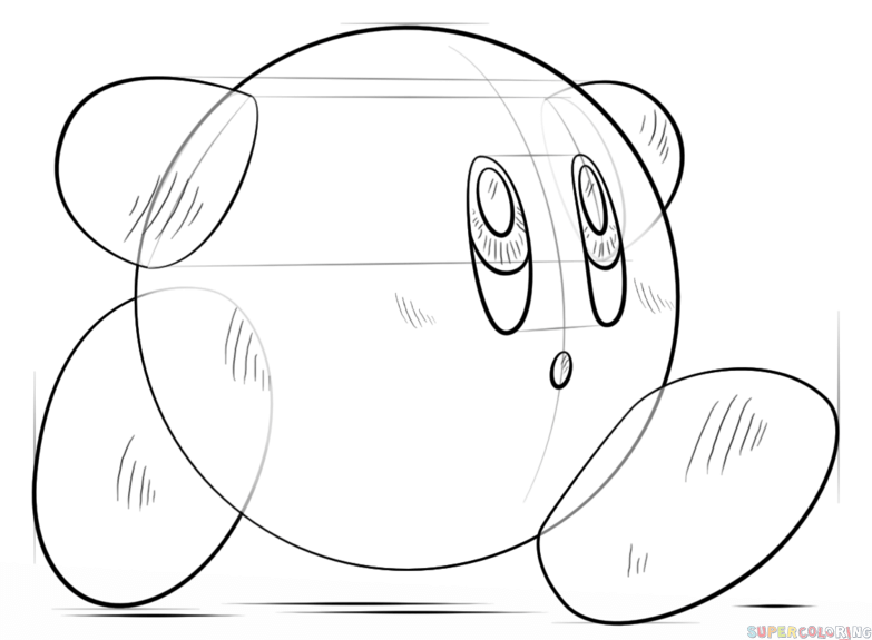 783x575 How To Draw Kirby Step By Step Drawing Tutorials
