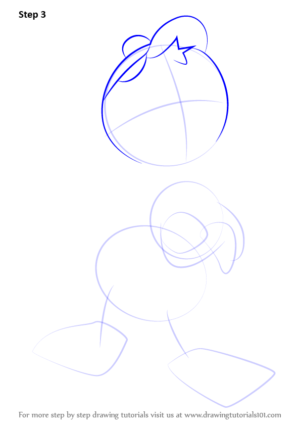 596x843 Learn How To Draw Huey Duck From Ducktales (Ducktales) Step By