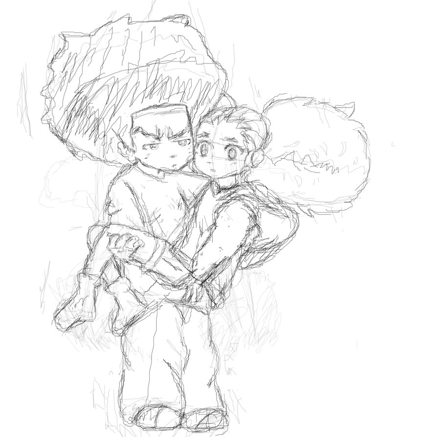 894x894 Sketch Huey And Jazmine By Hueywuzhere