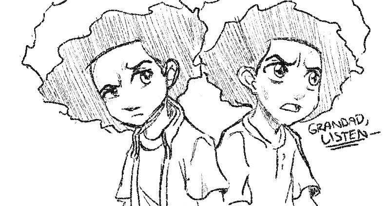 790x424 Huey Freeman Sketches By Skystalker