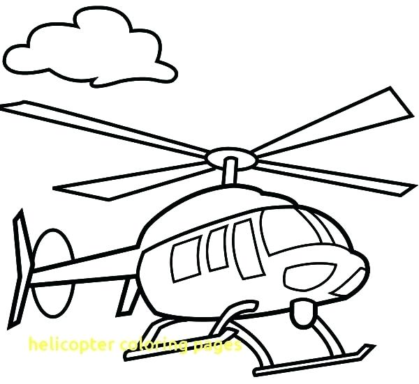 600x551 Helicopter Coloring Page