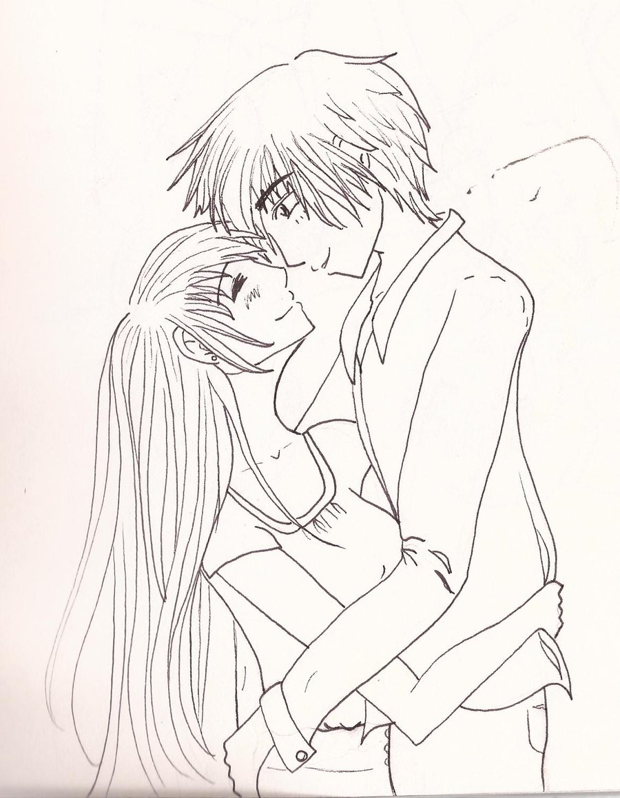 900x1158 Hugging Couple By Keeler03