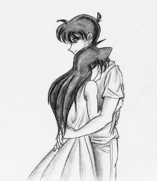 549x634 Pictures Anime Couple Hugging Drawings In Pencil,