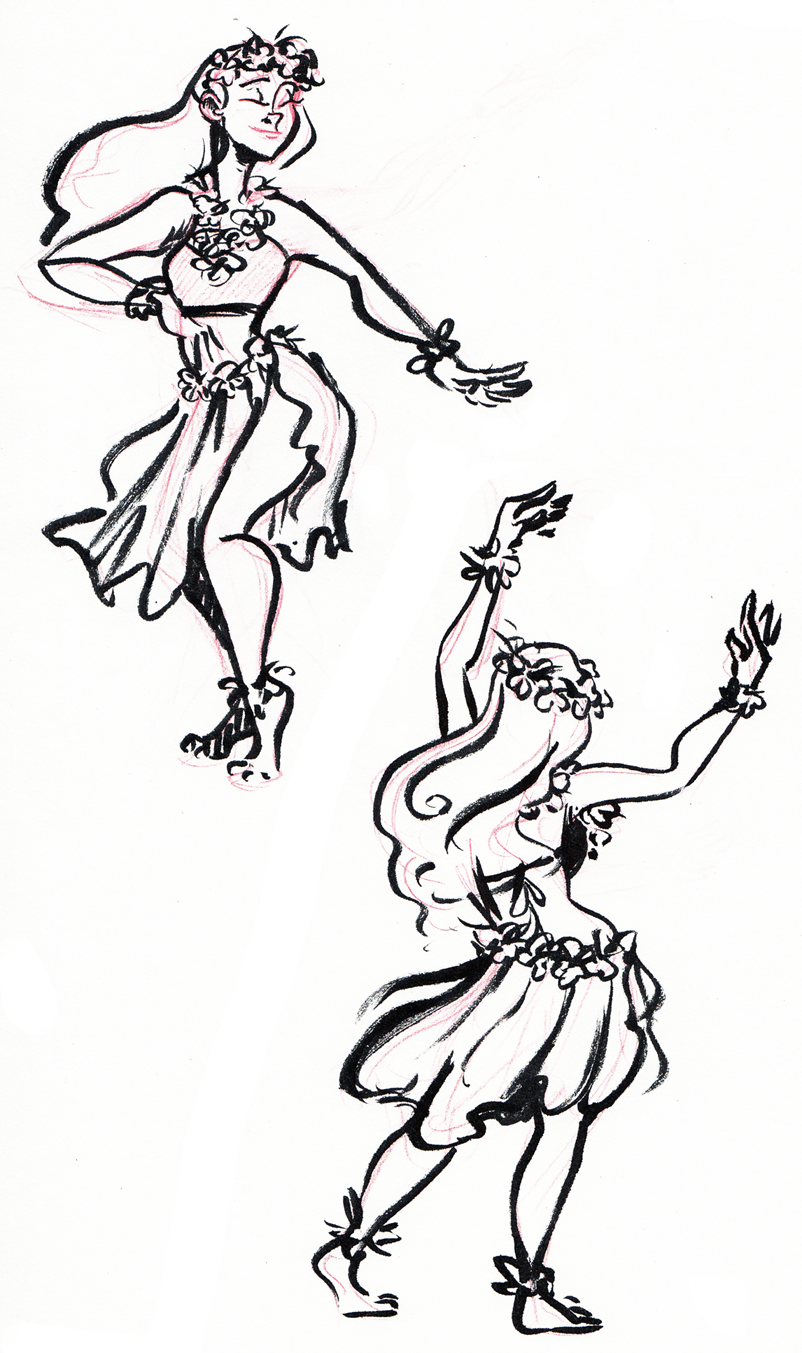 802x1353 Hula Coloring Pages