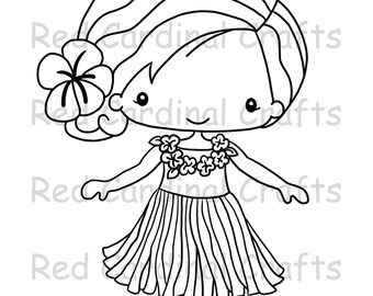 Hula Dancer Drawing at GetDrawings | Free download