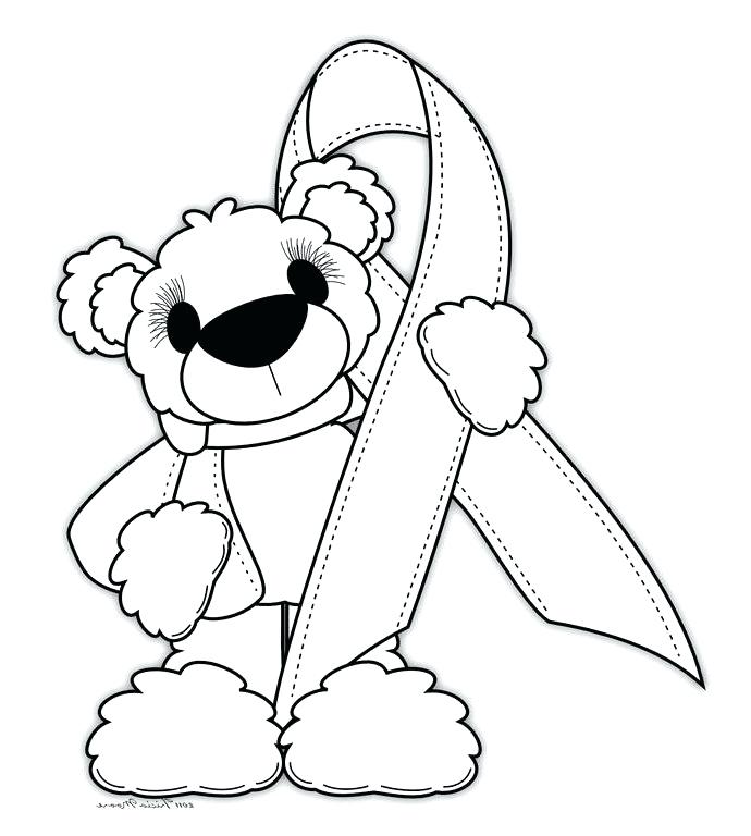 690x768 Hula Girl Coloring Page Breast Cancer Awareness Pages Pink Sheet