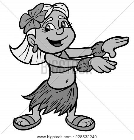 450x470 Hula Girl Images, Illustrations, Vectors