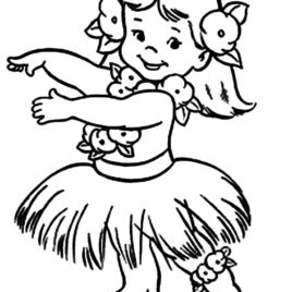 268x268 Coloring Pages Hula Girl Kids Drawing And Coloring Pages