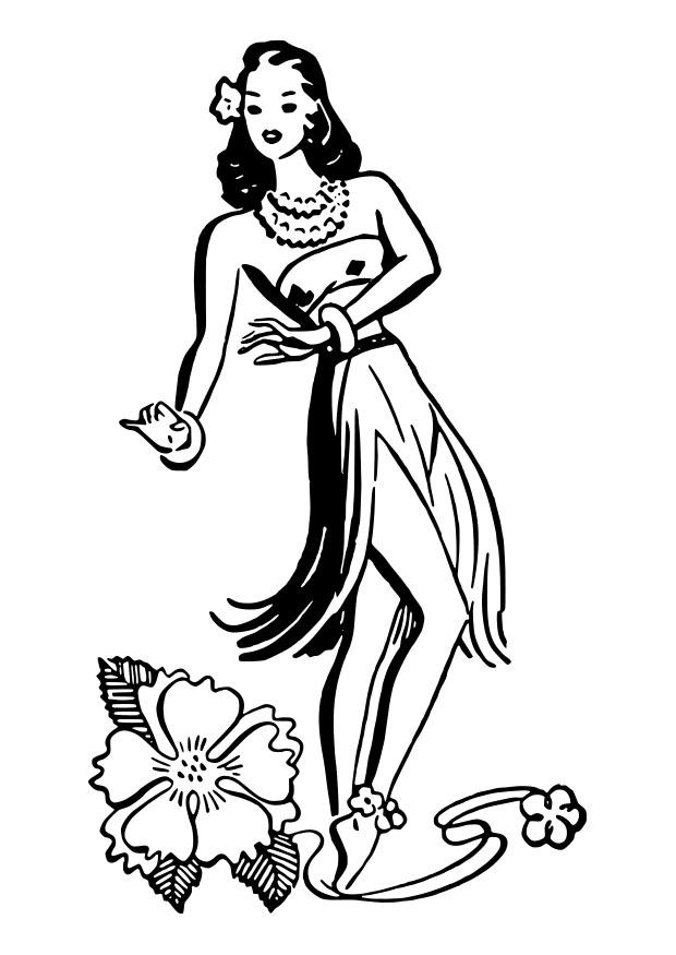 620x875 Hula Coloring Pages 434058