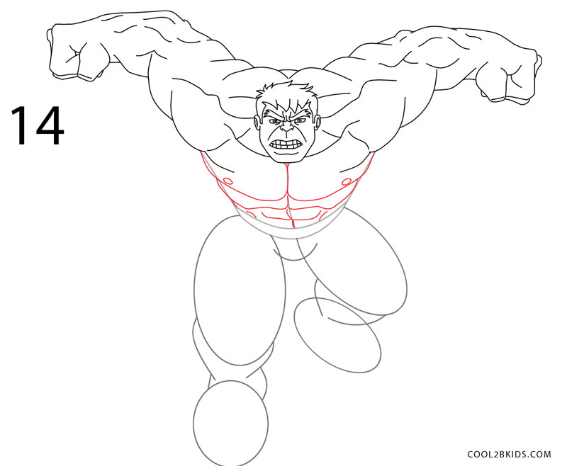 800x658 How To Draw Hulk (Step By Step Pictures) Cool2bkids