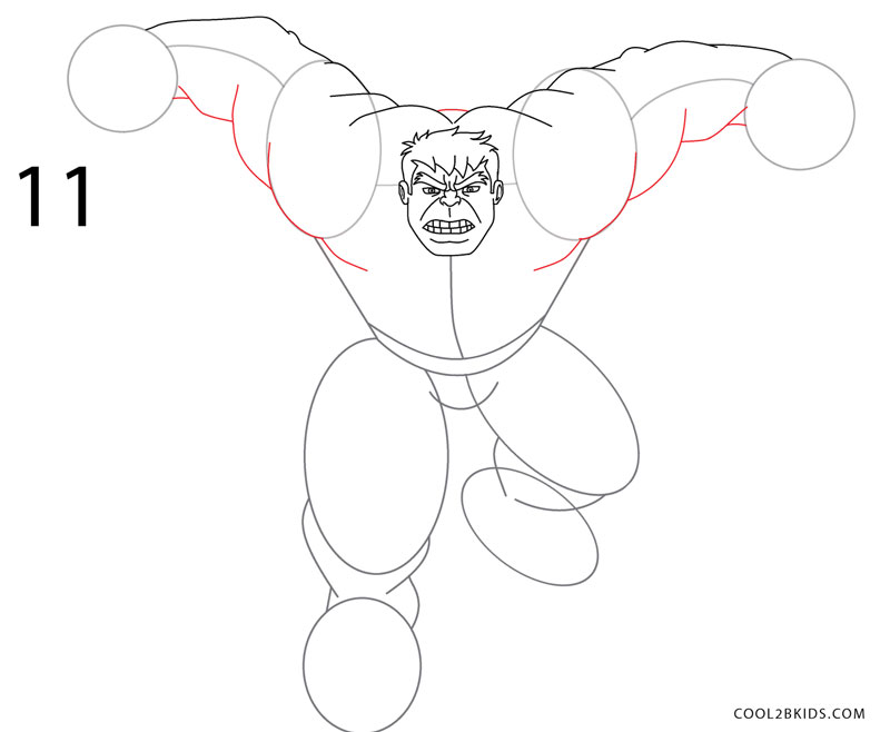 800x658 How To Draw Hulk (Step By Step Pictures) Cool2bkids
