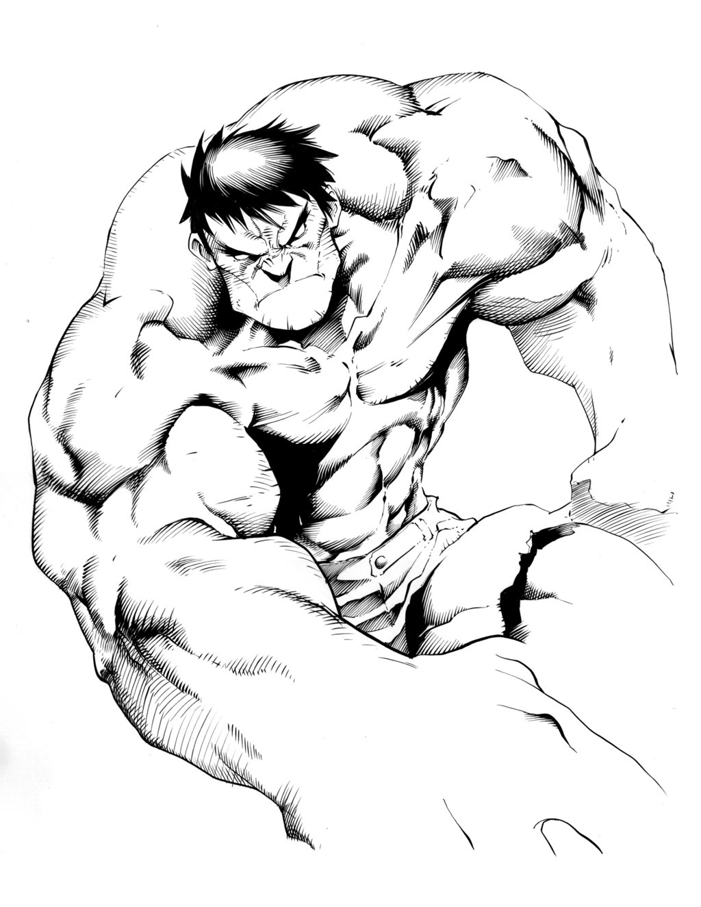 Hulk Drawing at GetDrawings | Free download