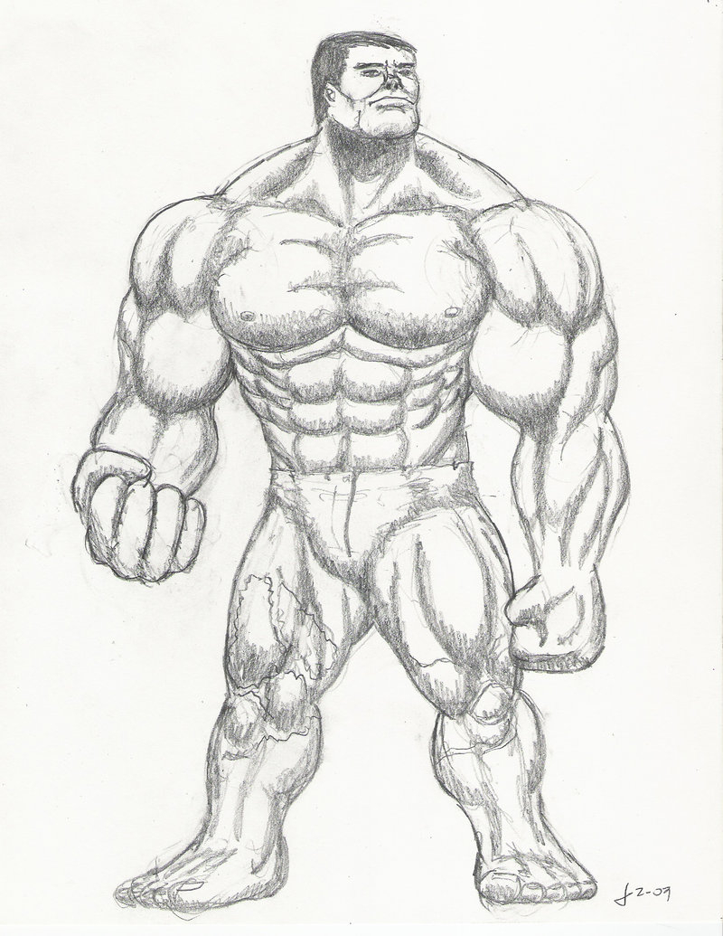 800x1035 The Incredible Hulk Drawing Pencil