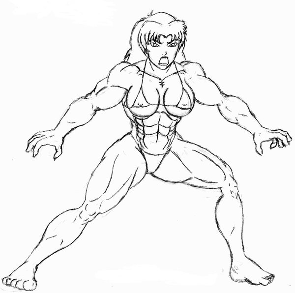 600x596 She Hulk Smash Pencil Sketch By Orionpax09