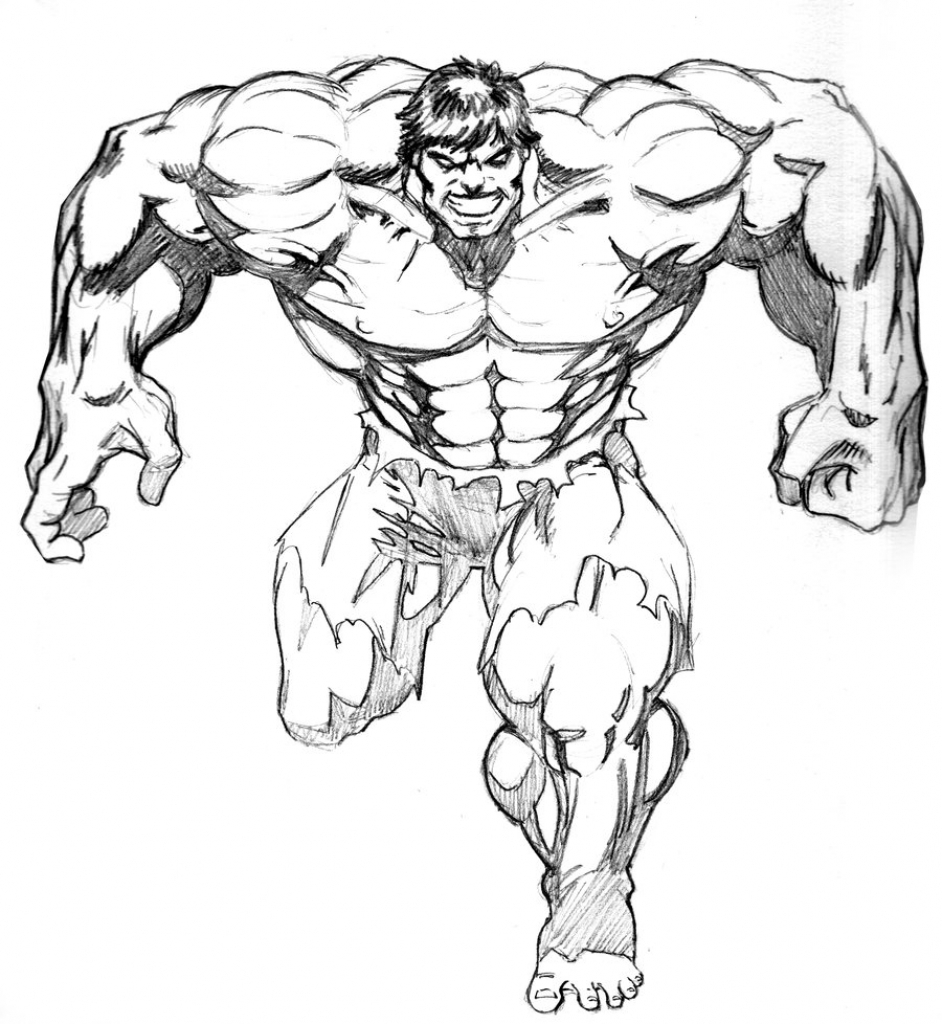 942x1024 Cartoon Hulk Drawing How To Draw A Cute Cartoon Hulk
