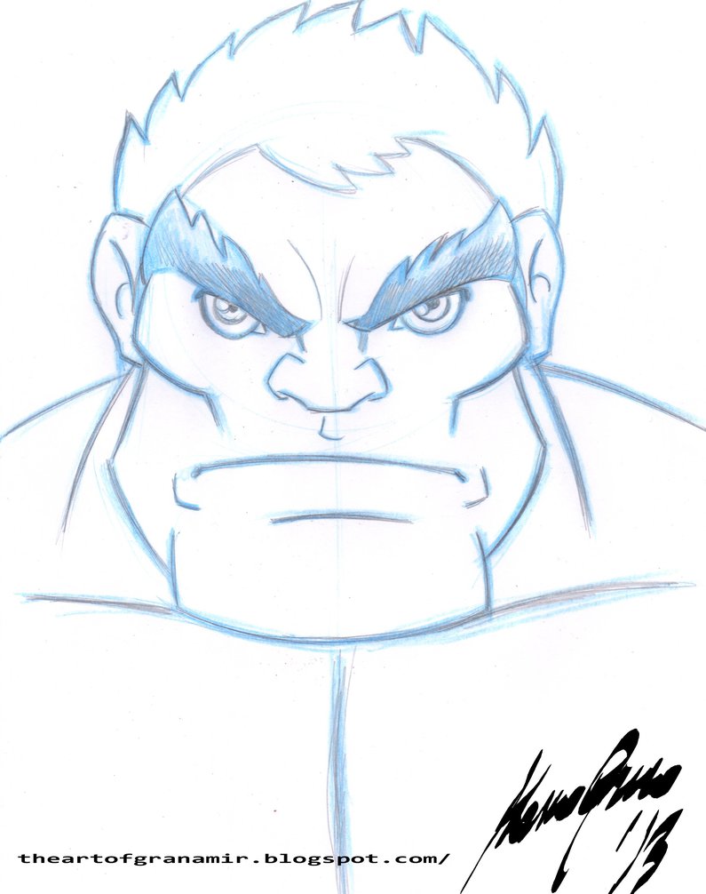 795x1006 Hulk Sketch By Granamir30