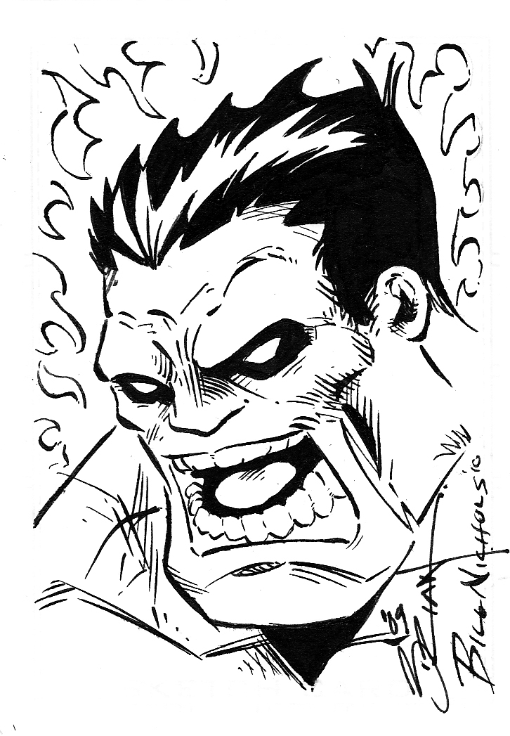 726x1047 Red Hulk Sketch Card By Billnichols