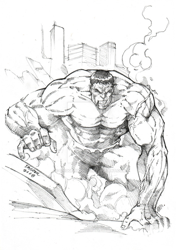 600x824 The Incredible Hulk Pencils By Daggerpoint