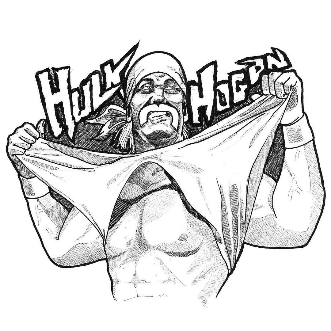 Hulk Hogan Coloring Pages For Kids Coloring Pages