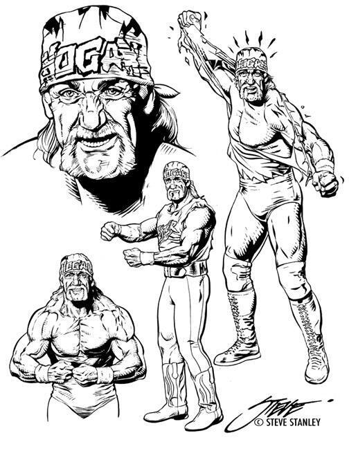 Hulk Hogan Drawing at GetDrawings.com | Free for personal ...