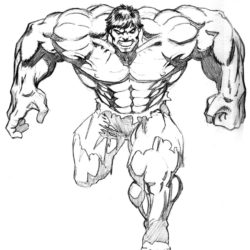 250x250 Hulk Drawing, Pencil, Sketch, Colorful, Realistic Art Images