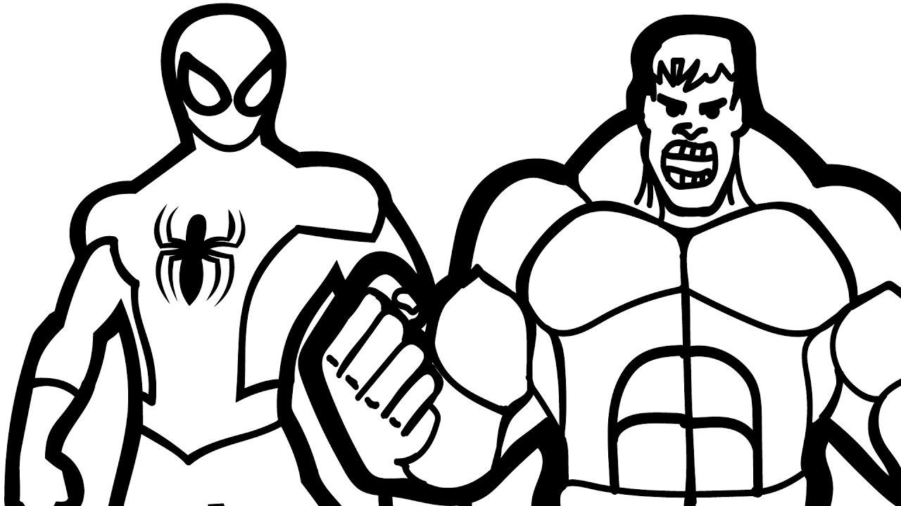 1280x720 Incredible Hulk Coloring Pages