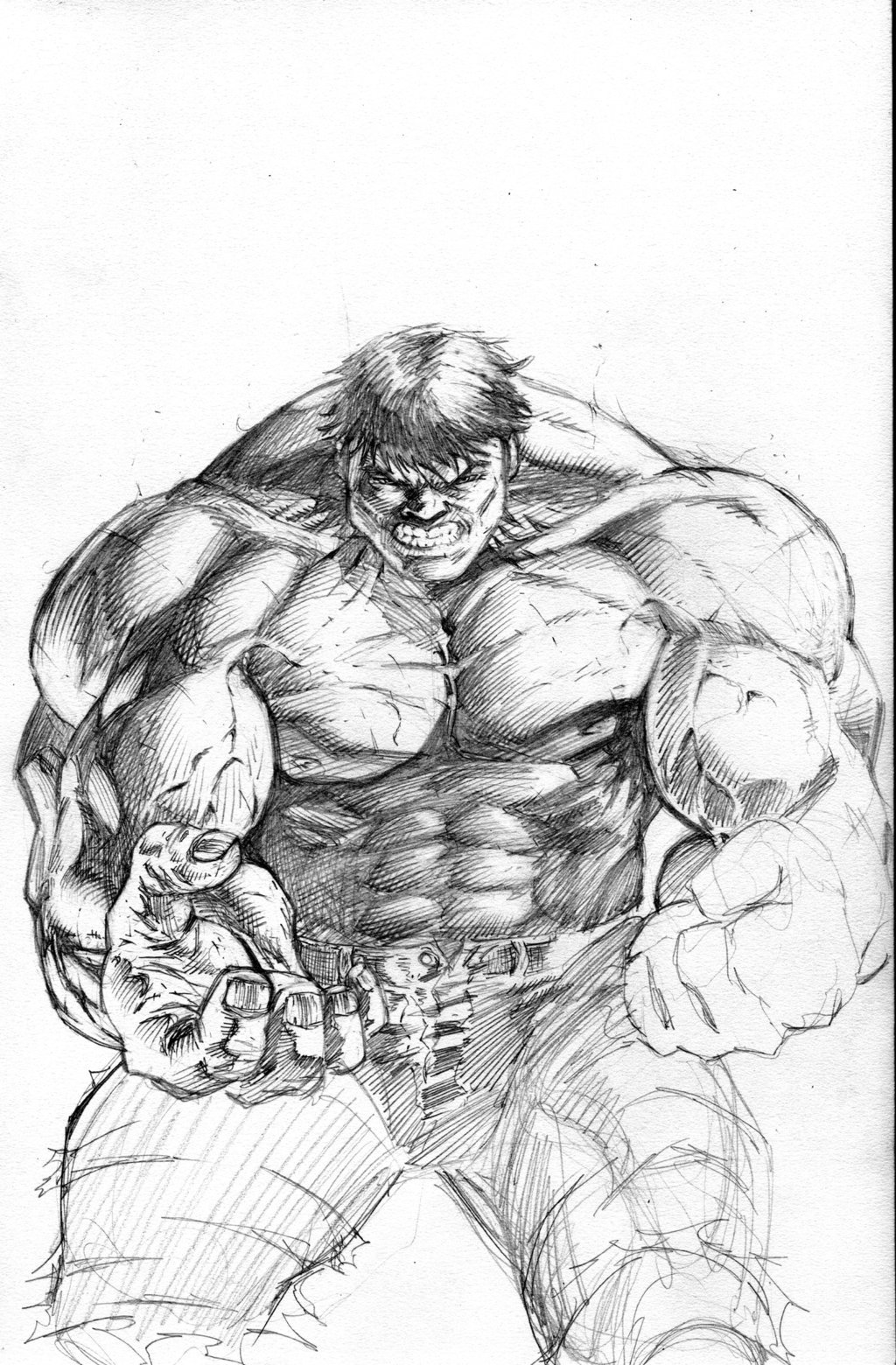 1024x1560 Cool Hulk Drawings In Pencil