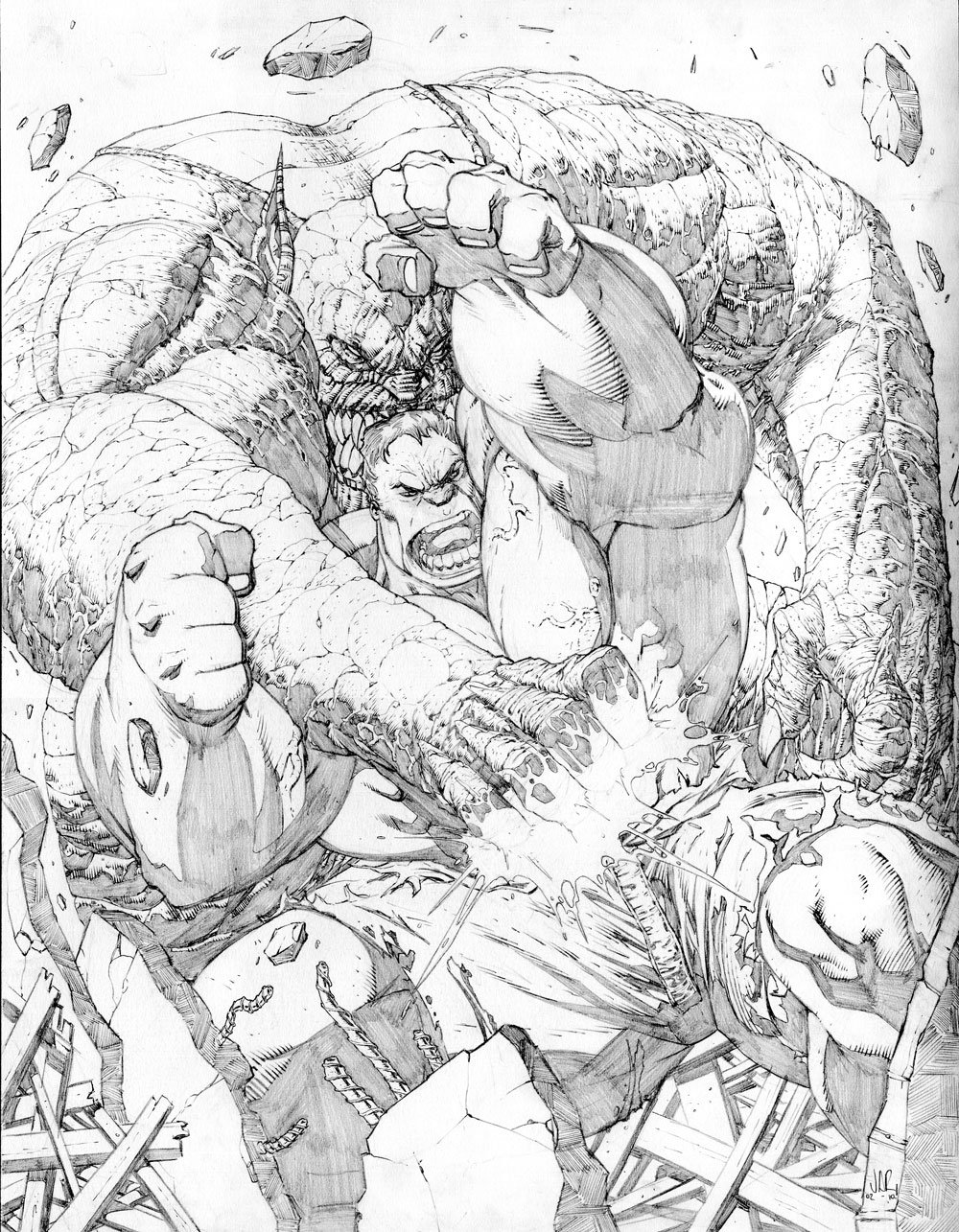 1000x1285 Drawn Hulk Defeats