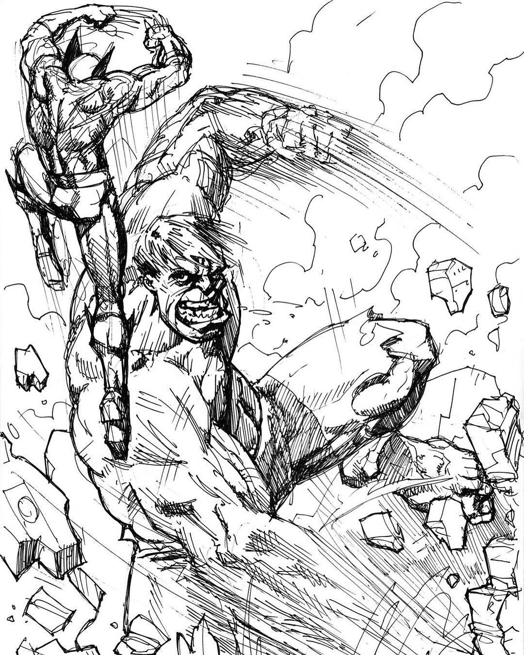1080x1349 Jordan Kotzebue Hulk Vs Wolvie Quick Sketch.