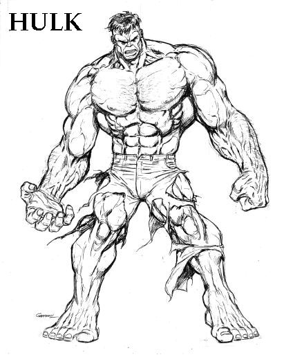 411x513 Hulk Drawing