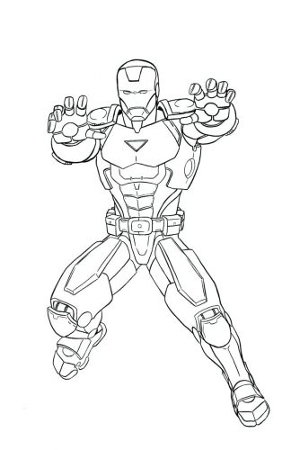 324x500 Coloring Pages ~ Iron Man Coloring Pages Character Superhero