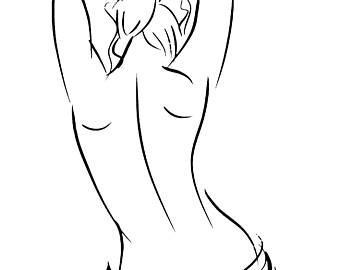 340x270 Ink Drawing Sketch Etsy