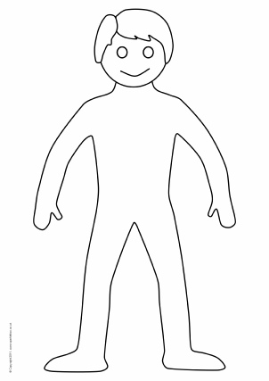 Human Body Drawing Template at GetDrawings | Free download Simple Person Outline