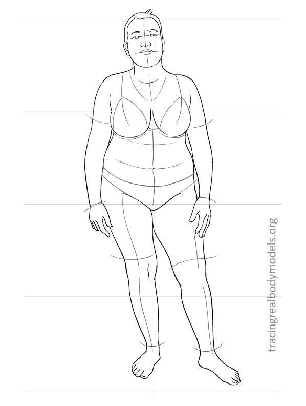 598x792 33 New Full Size Templates To Trace And Dress, With Real Body